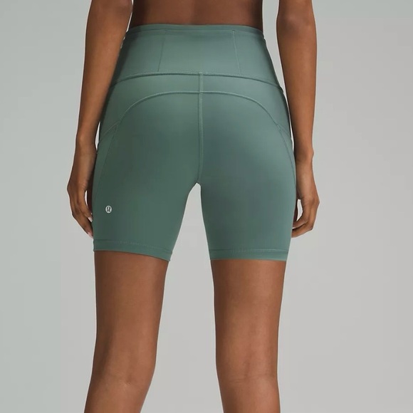 Lululemon Fast and Free High-Rise Short 6" • 7 Pocket • Blue Cast Size 10 - Picture 10 of 11